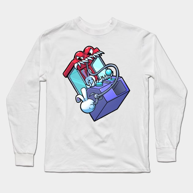 STICKER GAME MONSTER DOLL CLAW MACHINE Long Sleeve T-Shirt by IrgiNM